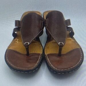 b.o.c. Dark Brown Wedge Sandals size 11